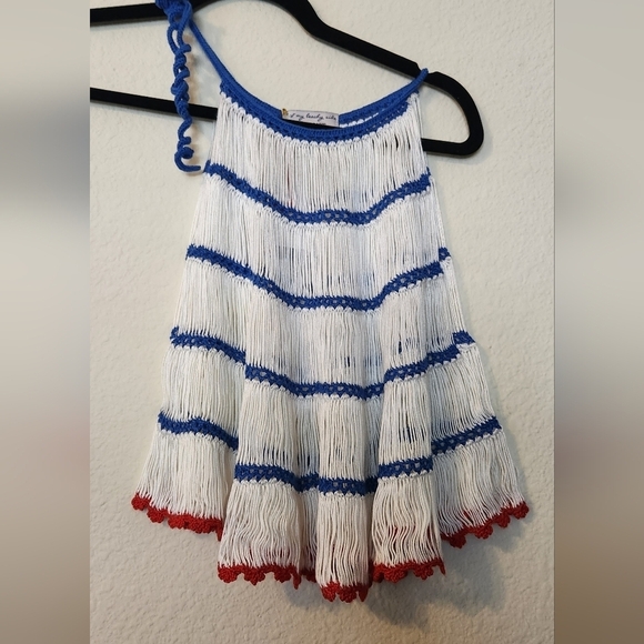 My Beachy Side Emily In Paris Bonbon Crocheted Halter Top - Picture 5 of 11